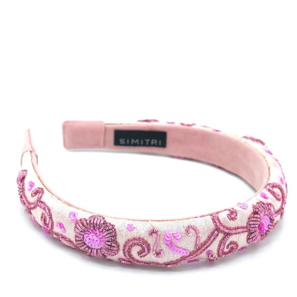 Simitri Pink Beaded Handbands